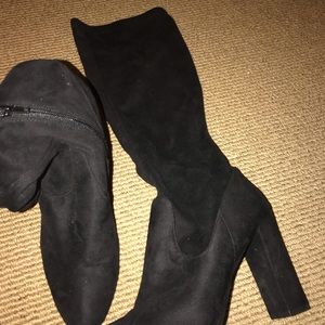 Black Knee-High Boots